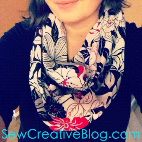 Infinity Scarf Tutorial From Sew Creative Blog Step by Step Instructions with Tons of Photos Great Beginner Sewing Project